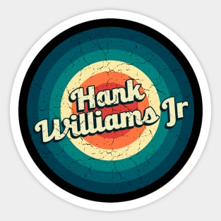 Graphic Williams Jr Name Retro Vintage Circle Sticker